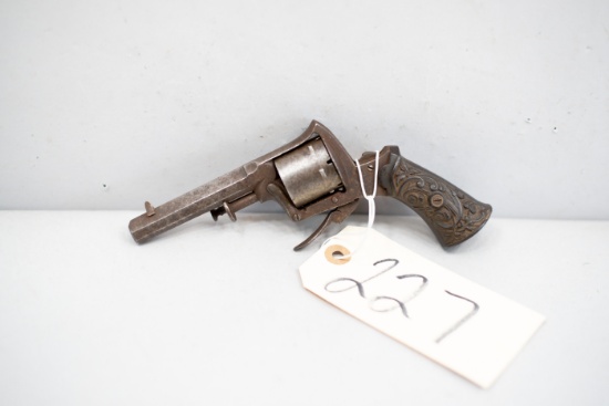 Antique Lefaucheux Pinfire .30 Cal Revolver