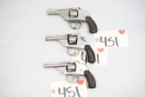 (CR) (3) Iver Johnson Topbreak Revolvers