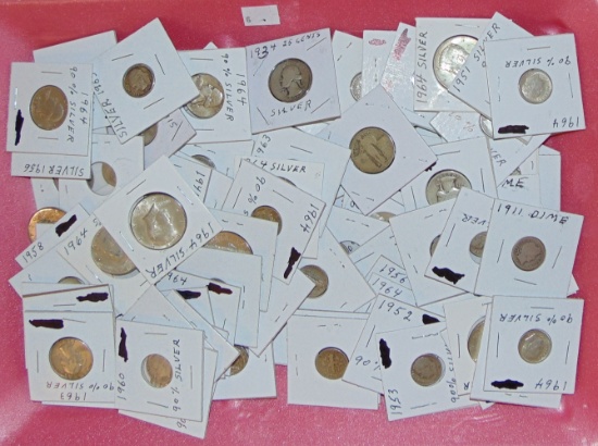 $16.40 in 90% Silver U.S. Coins.