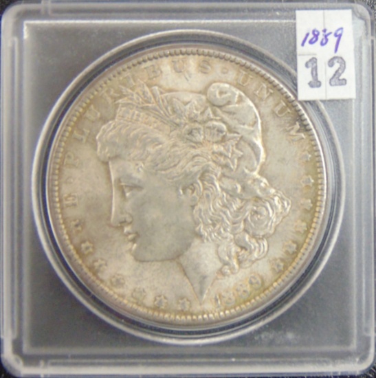1889 Morgan Dollar AU+.