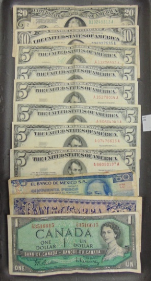 Variety of U.S. & World Currency: