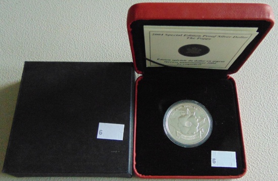 2004 "The Poppy" Canada Silver Dollar .9999