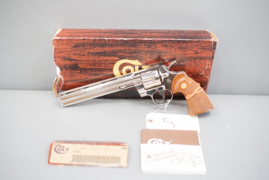 (R) Colt Python 8" "Nickel" .357 Mag Revolver