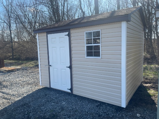New 8X12' Vinyl Shed Brown