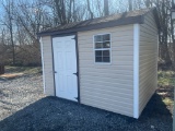 New 8X12' Vinyl Shed Brown