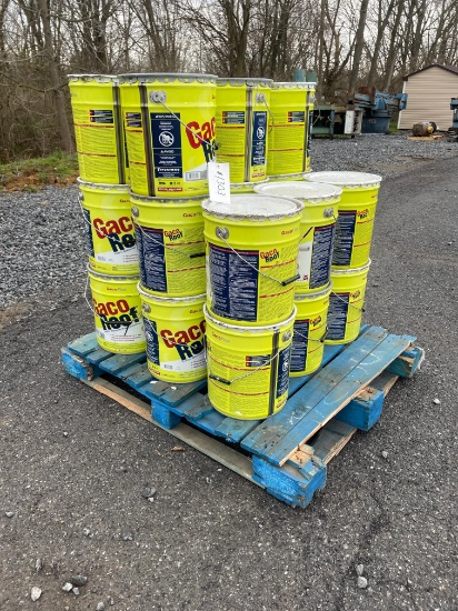 Skid Lot Of (24) Cans Gaco Flex Roof Coating