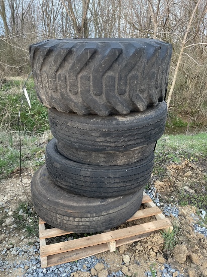 Skid Lot Of Tires