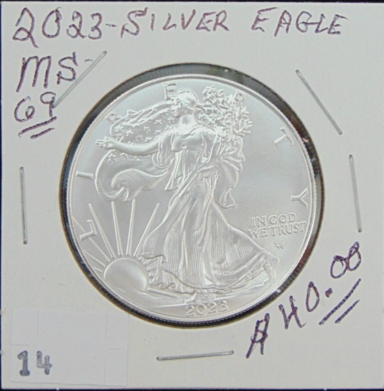 2023 Silver Eagle MS69.