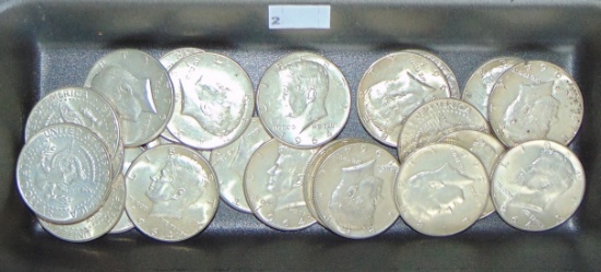 $12.00 face value 90% 1964 Silver Kennedy Half