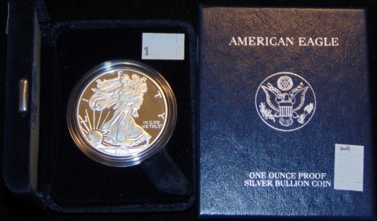 2006W Proof Silver Eagle (box & papers).