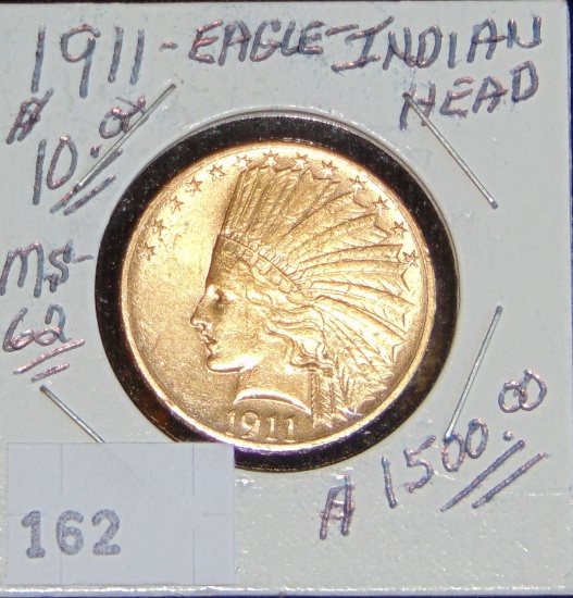 1911 $10 Gold Indian.
