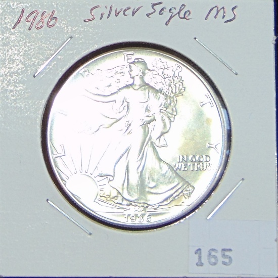 1986 Silver Eagle MS (first year, good date).