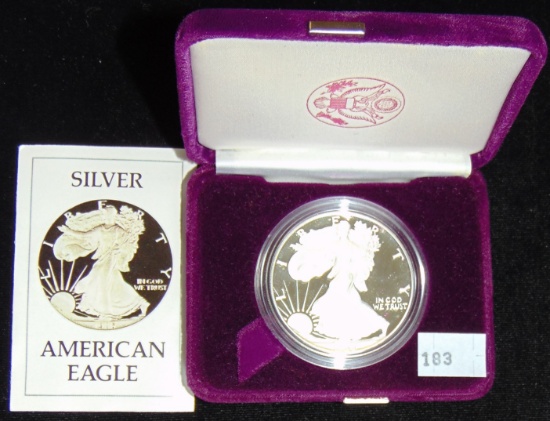1986 Proof Silver Eagle (no box, good date, first
