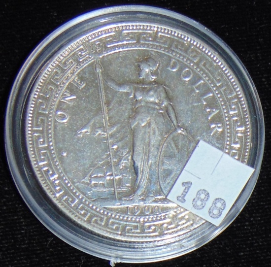 1900 Gr. Britain Trade Dollar .900 Silver 26.95gr.
