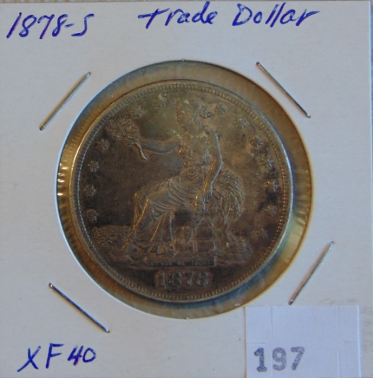 1878-S Trade Dollar XF40.