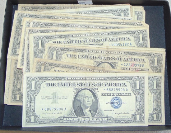 47 $1 Silver Certificates (includes 5 Star Notes).