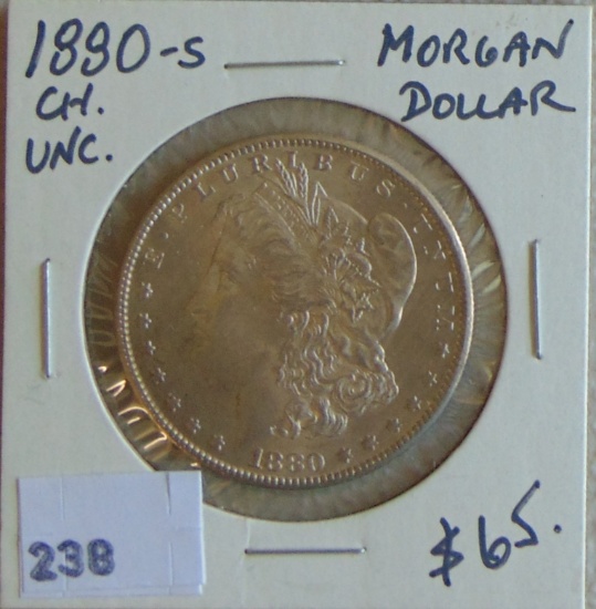 1880-S Morgan Dollar CH. UNC.