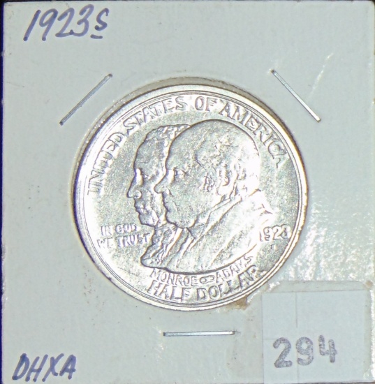 1923-S Monroe-Adams Commemorative Half Dollar