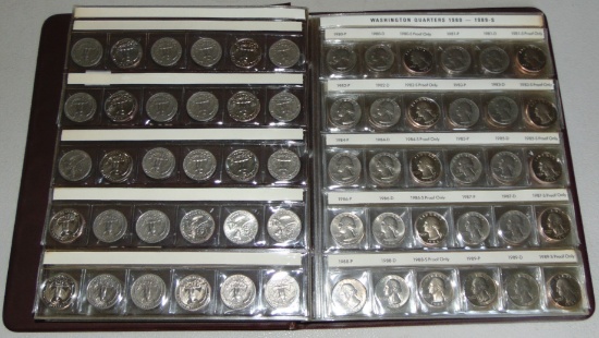 93 Washington clad Quarters & 5 Sacagawea Dollars