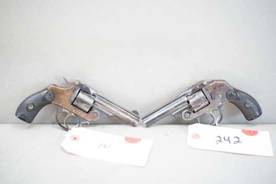 (CR) (2) Iver Johnson Topbreak .32S&W Revolvers