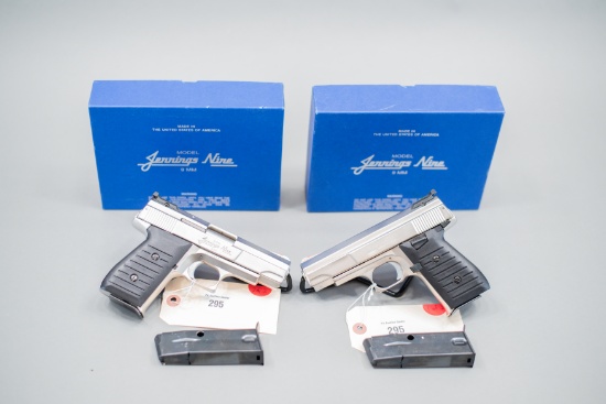 (R) Consecutive Bryco Arms Jennings Nine Pistols