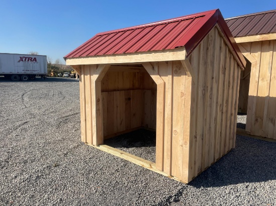 New 6X8' Animal Run In Shed