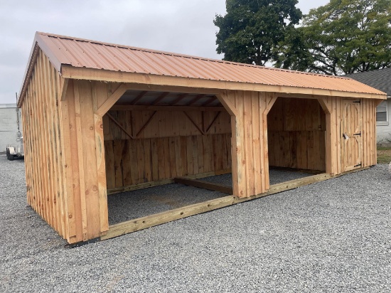 New 12X30' Animal Shelter/Run In Barn W/ Tack Room