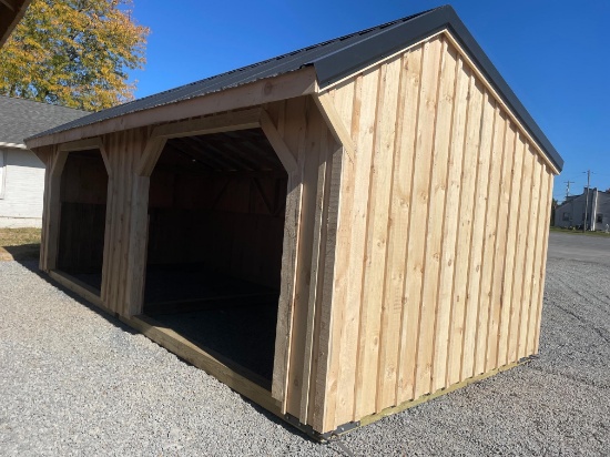 New 12X24' Animal Run In Shed