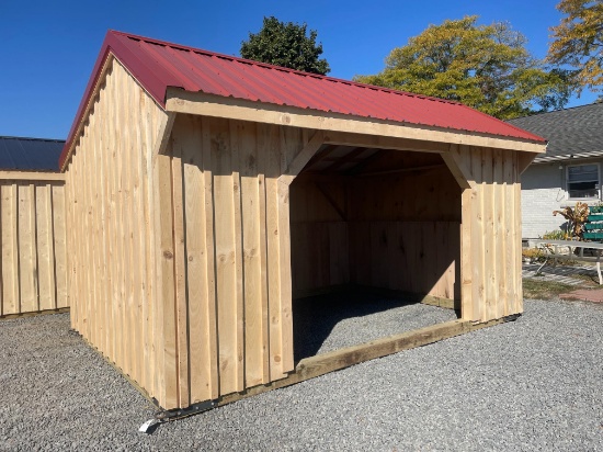 New 12X16' Animal Run In Shed