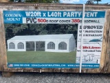 New Golden Mount 20X40' PVC Party Tent