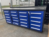 New Steelman 7' Stainless Steel Blue Work Bench