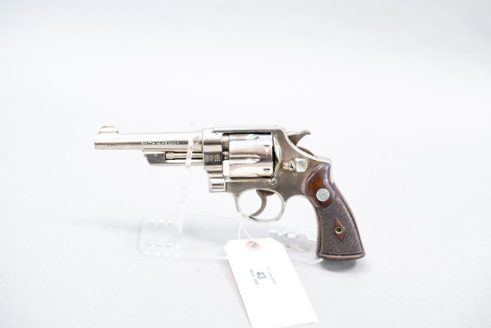 (CR)Smith & Wesson .38/44 Heavy Duty Prewar Nickel
