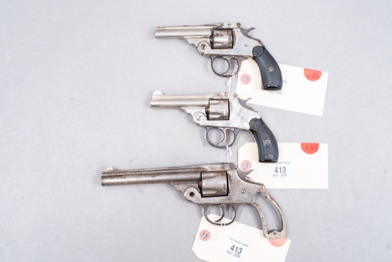 (CR) (3) Assorted Topbreak Parts Revolvers