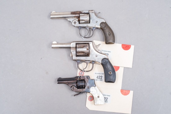(CR) (2) Topbreak & (1) Double Action Revolver