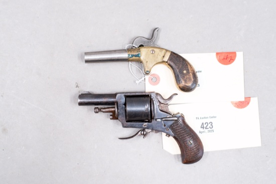 Antique Bulldog Revolver & Black Powder Pistol