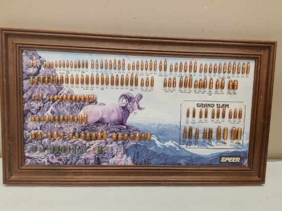 SPEER BULLET DISPLAY BOARD