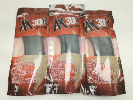 (3Pcs.) U.S. PALM AK-47/AKM 30RD 7.62X39MM MAGS