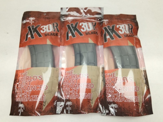 (3Pcs.) U.S. PALM AK-47/AKM 30RD 7.62X39MM MAGS