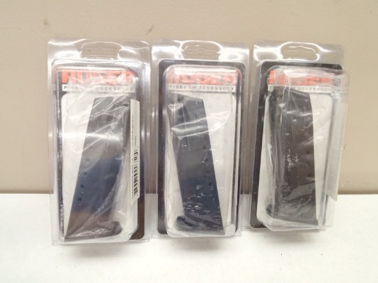 (3Pcs.) RUGER SR40 15RD .40 S&W MAGAZINES