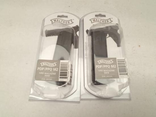 (2Pcs.) WALTHER PDP/PPQ M2 10RD 9MM MAGAZINES