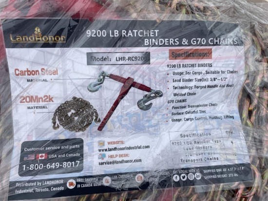 New Land Honor Skid Lot OF Binder And Chains