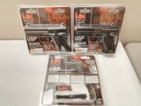 (3PCS.) HK USP CO2 POWERED AIRSOFT PISTOLS