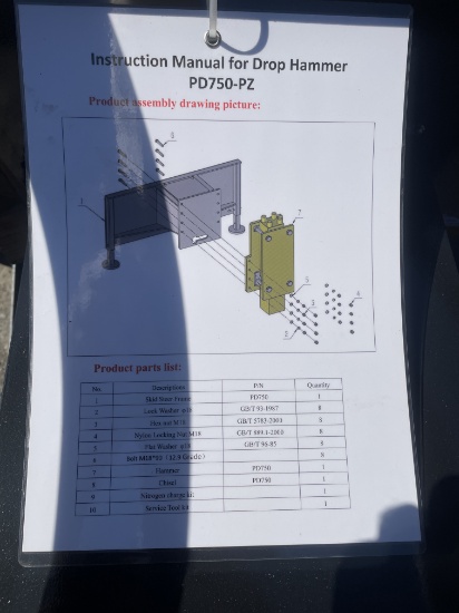 New AGT PD750-PZ Quick Attach Post Driver