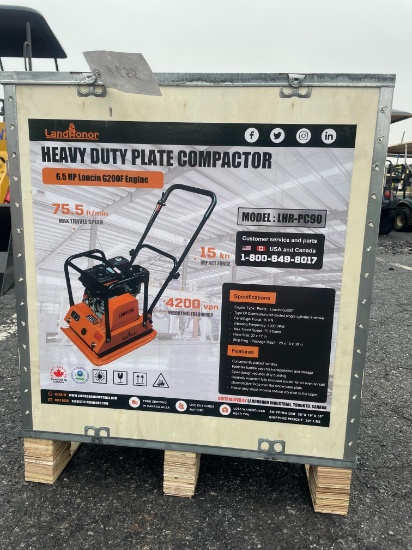 New Landhonor 17" Walk Behind Plate Compactor