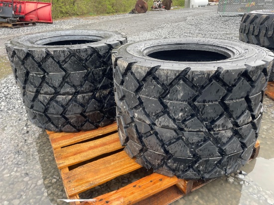 New Set Of (4) 10-16.5 SKS6 Skid Loader Tires