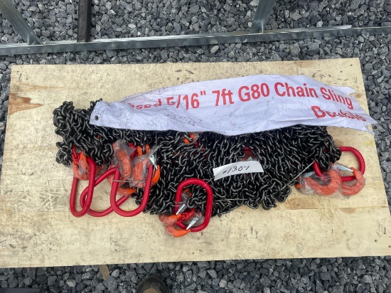 New Skid Lot Of Chain Slings