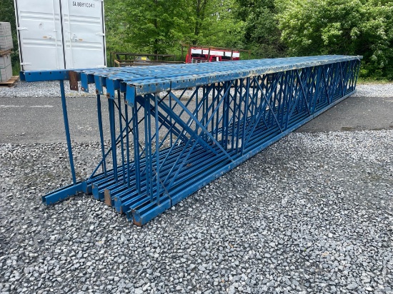 Skid Lot Of (11) 30' Pallet Racking Uprights