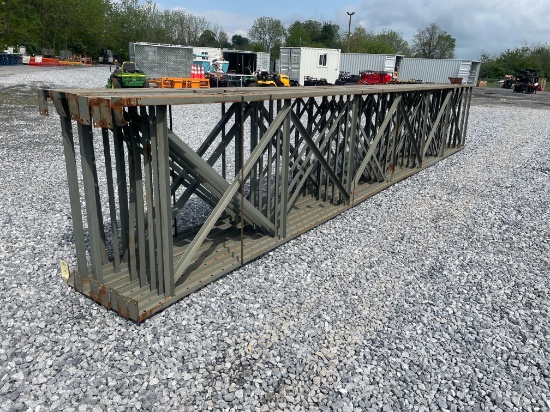 Skid Lot Of (9) 24' Pallet Racking Uprights