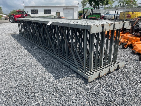 Skid Lot Of (15) 22' Pallet Racking Uprights