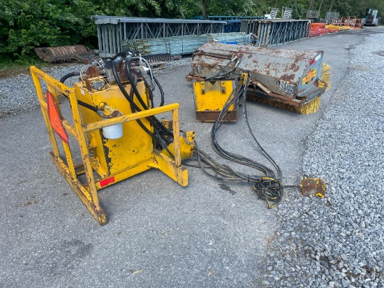 Miller 84" Sweeper W/ Hydraulic Unit Attachment